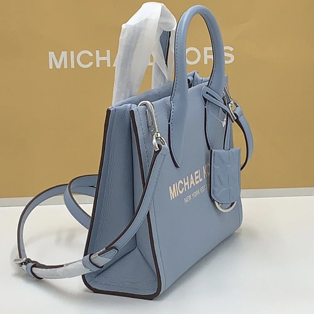 MICHAEL KORS Mirella Small Shopper TZ XBody Pebbled Leather Crossbody
Pale Blue - Picture 3 of 16